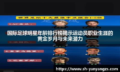 国际足球明星年龄排行榜揭示运动员职业生涯的黄金岁月与未来潜力